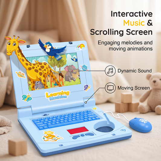 💻 Interactieve simulatielaptop – leerzaam speelgoed met licht, geluid en toetsen, ideaal voor nieuwsgierige kinderen.